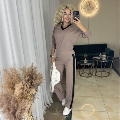 Lucy I Costume d'hiver avec col en V